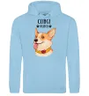 Женская толстовка (худи) Corgi mama Голубой фото