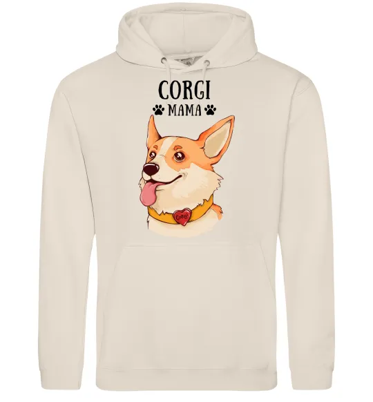 Женская толстовка (худи) Corgi mama Таш фото