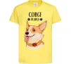 Детская футболка Corgi mama Лимонный фото