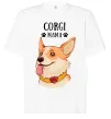 Футболка Оверсайз Corgi mama Белый фото