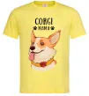 Чоловіча футболка Corgi mama Лимонний фото