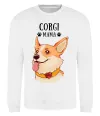 Світшот Corgi mama Білий фото