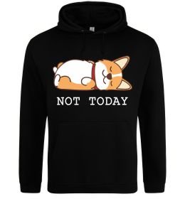 Мужская толстовка (худи) Not today Corgi