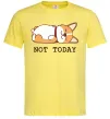Чоловіча футболка Not today Corgi Лимонний Чоловіча футболка Not today Corgi Лимонний фото