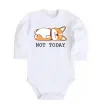 Детский боди Not today Corgi Белый Детский боди Not today Corgi Белый фото