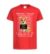 Дитяча футболка Corgi personal Stalker Червоний фото