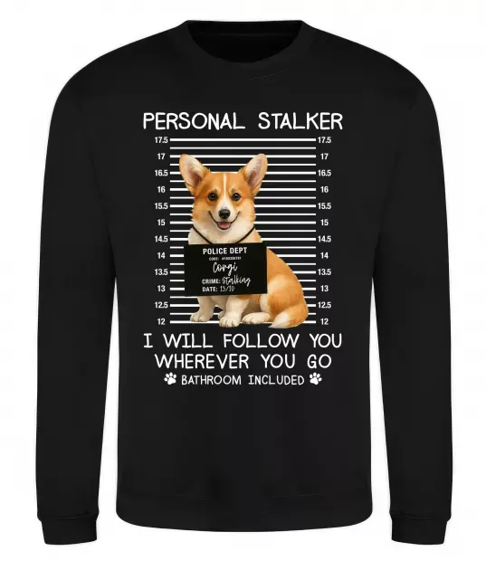 Свитшот Corgi personal Stalker Черный фото