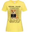 Жіноча футболка Corgi personal Stalker Лимонний фото