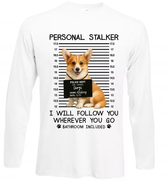 Лонгслив Corgi personal Stalker Белый фото