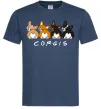 Чоловіча футболка Corgis Темно-синій фото