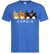 Чоловіча футболка Corgis Яскраво-синій фото