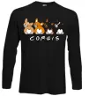 Лонгслив Corgis Черный фото