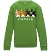 Детский Свитшот Corgis Лаймовый фото