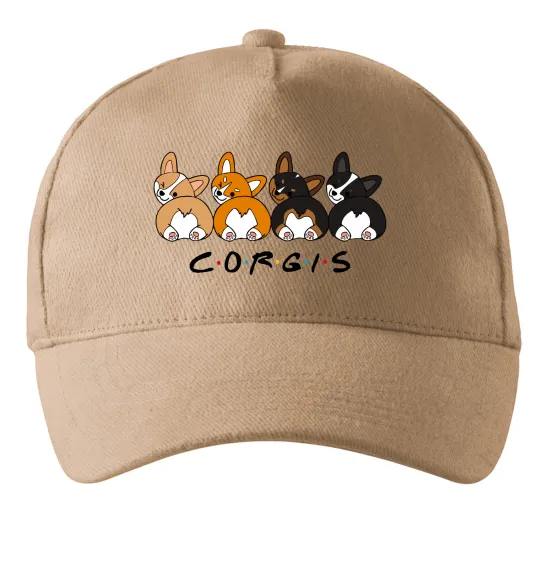 Кепка Corgis Песочный фото