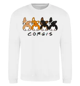 Світшот Corgis Білий фото