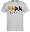 Чоловіча футболка Corgis Сірий фото