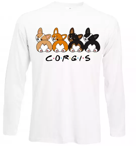 Лонгслив Corgis Белый фото