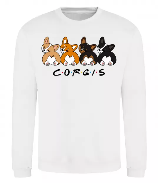 Свитшот Corgis Белый фото