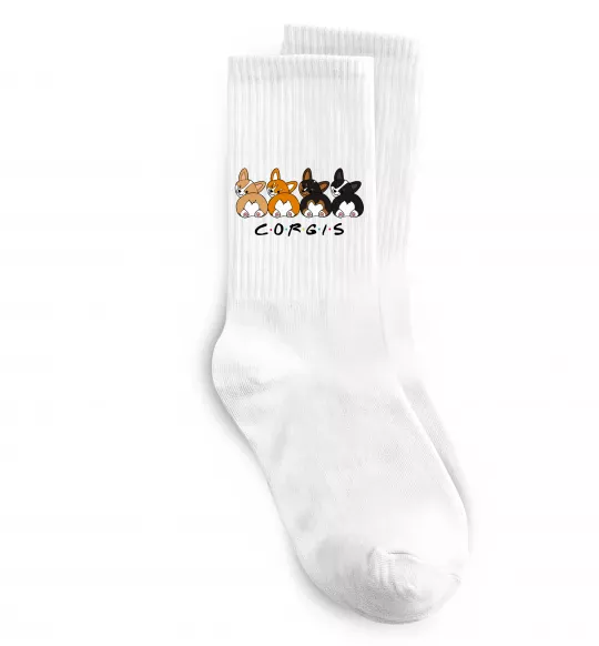 Носки Corgis Белый фото