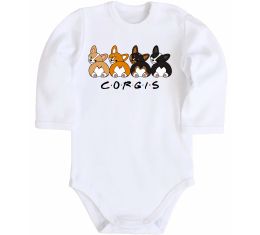 Детский боди Corgis