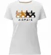 Женская премиум футболка Corgis Белый фото