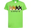 Дитяча футболка Corgis Лаймовий фото