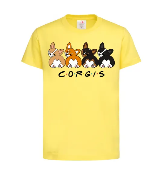 Детская футболка Corgis Лимонный фото