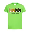 Детская футболка Corgis Лаймовый фото