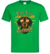 Мужская футболка Такса Born to be awesome Зеленый фото