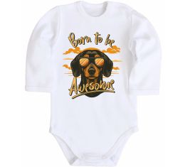 Дитячий бодік Такса Born to be awesome