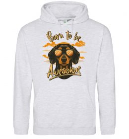 Мужская толстовка (худи) Такса Born to be awesome