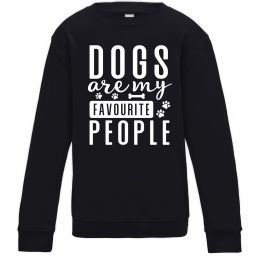Детский Свитшот Dogs are my favourite people