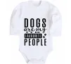 Детский боди Dogs are my favourite people Белый фото
