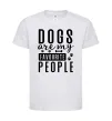 Дитяча футболка Dogs are my favourite people Білий фото