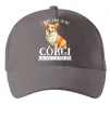 Кепка Work hard for corgi Сірий фото