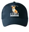 Кепка Work hard for corgi Темно-синий фото