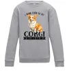 Детский Свитшот Work hard for corgi Серый меланж Детский Свитшот Work hard for corgi Серый меланж фото