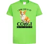 Детская футболка Work hard for corgi Лаймовый фото