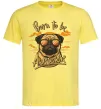 Мужская футболка Mops born to be awesome Лимонный фото