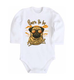 Детский боди Mops born to be awesome Детский боди Mops born to be awesome