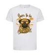 Детская футболка Mops born to be awesome Белый фото