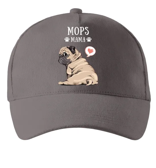 Кепка Mops mama Серый фото