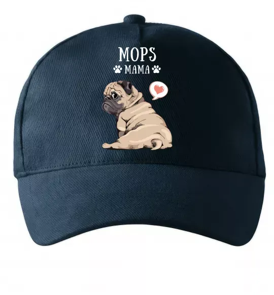 Кепка Mops mama Темно-синий фото