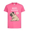 Детская футболка Mops mama Ярко-розовый фото