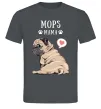 Мужская футболка Mops mama Графит фото