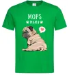 Мужская футболка Mops mama Зеленый фото