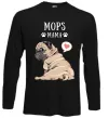 Лонгслив Mops mama Черный фото
