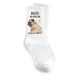 Шкарпетки Mops mama Білий фото