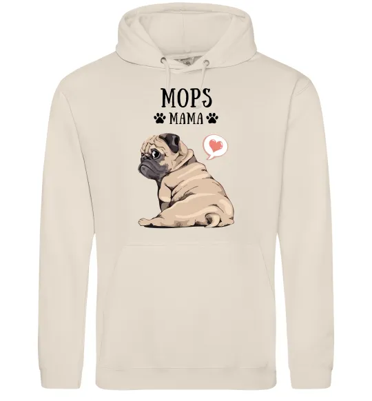 Женская толстовка (худи) Mops mama Таш фото