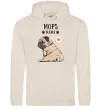 Женская толстовка (худи) Mops mama Таш Женская толстовка (худи) Mops mama Таш фото